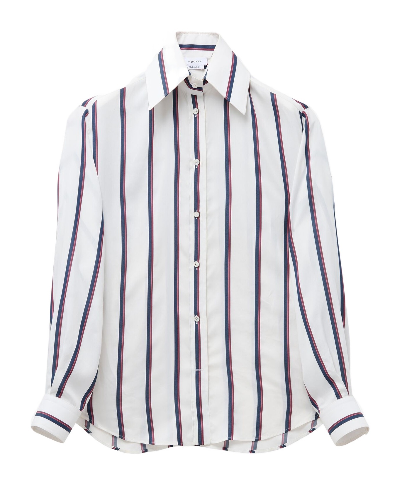 Alexander Mcqueen Striped Shirt In White