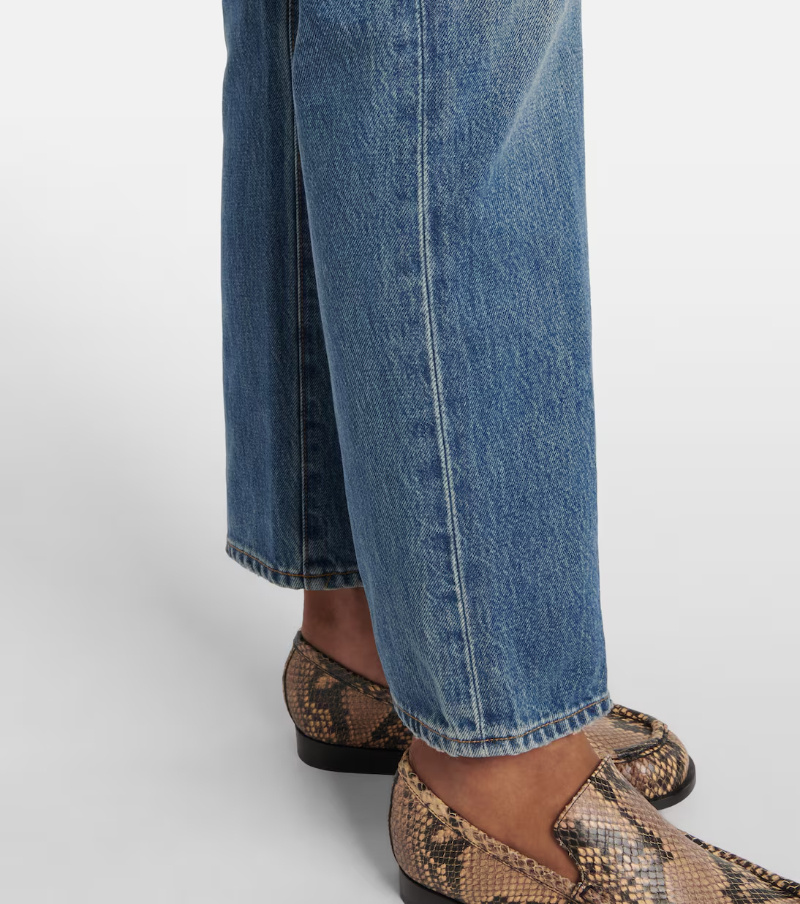 Citizen Of Humanity High-waisted Straight-leg Jeans In Blue