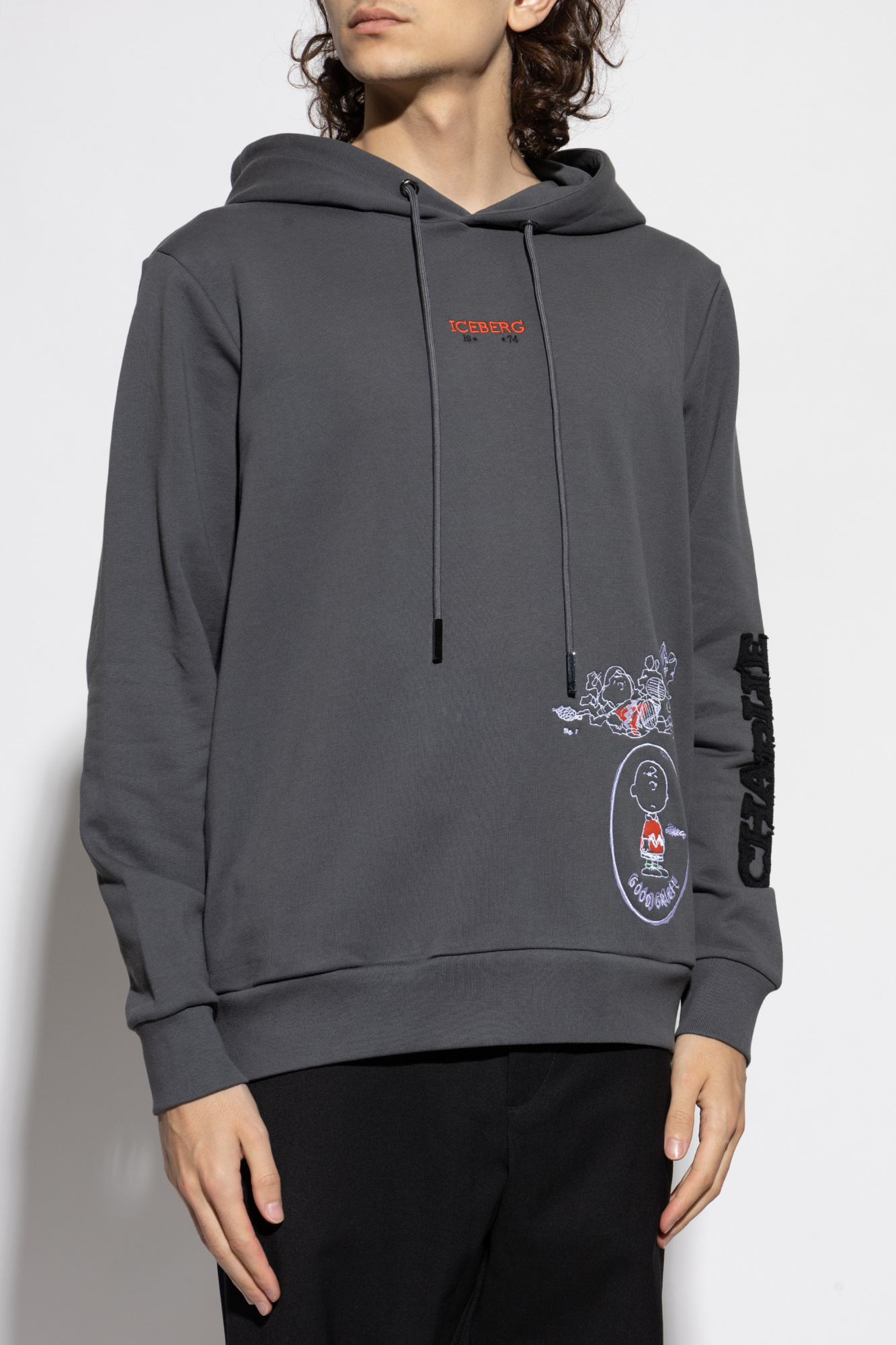 Iceberg X Peanuts Graphic-print Hoodie In Gold