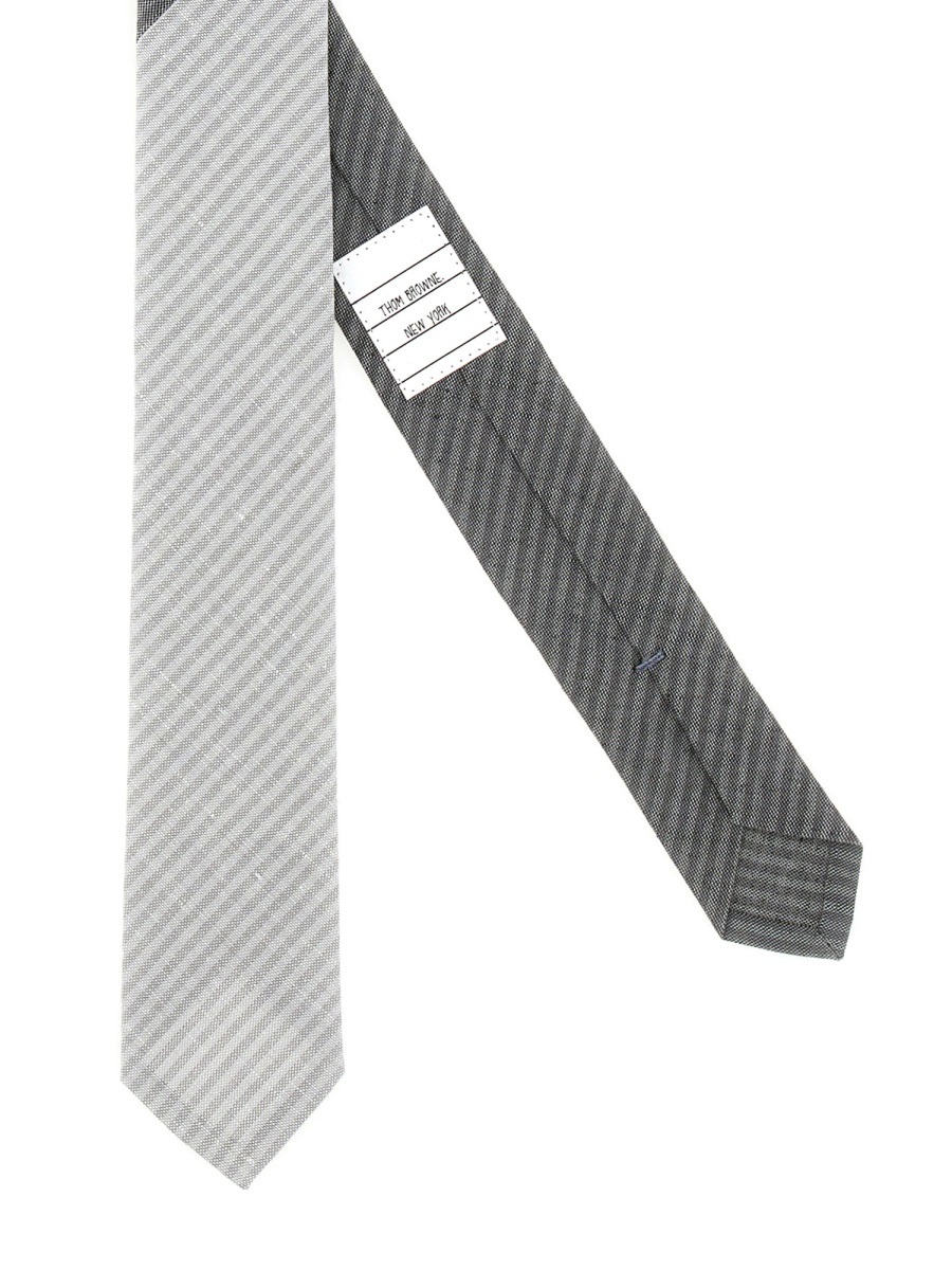 Shop Thom Browne University Stripe Tie