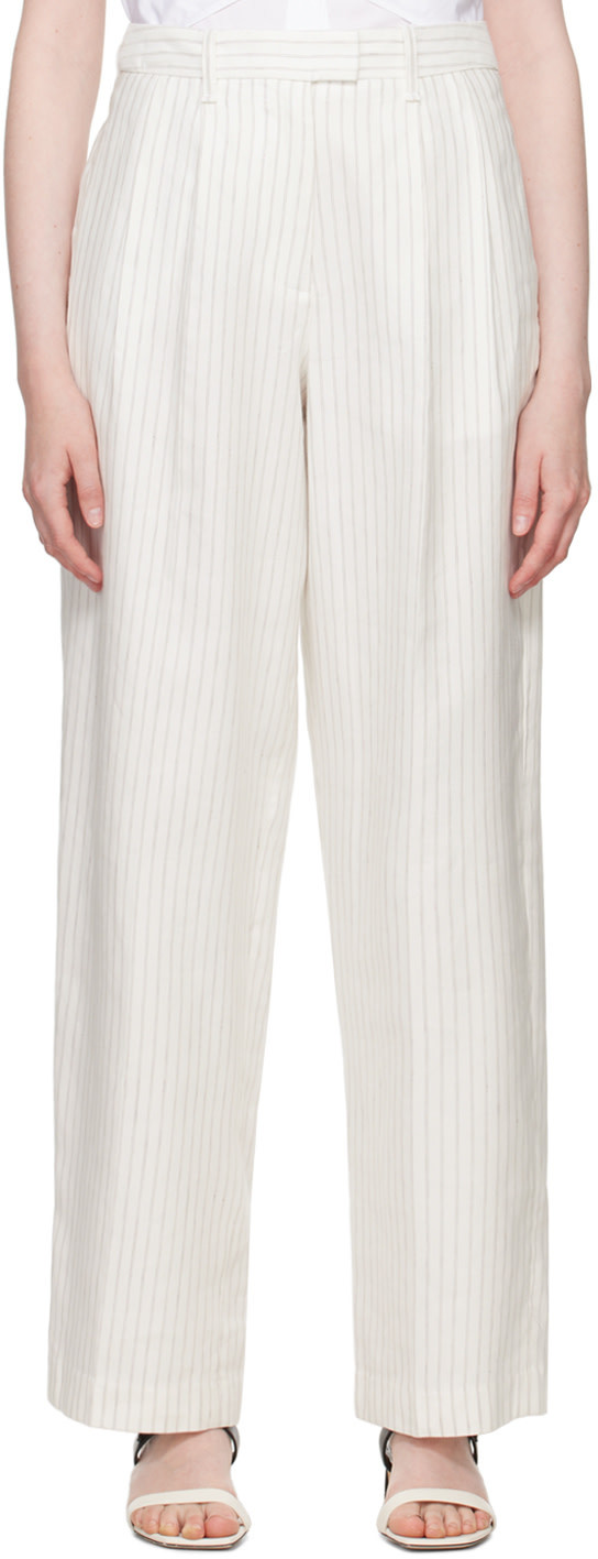 Rag & Bone White Newman Trousers