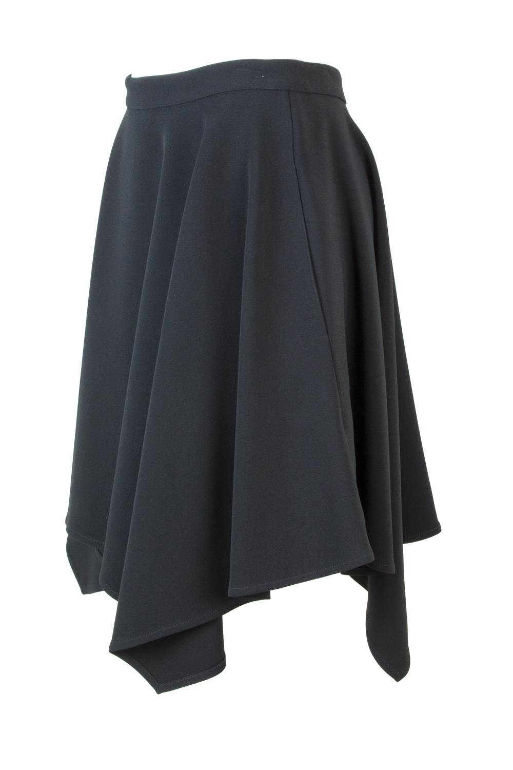Stella Mccartney Draped Asymmetric Skirt In Black