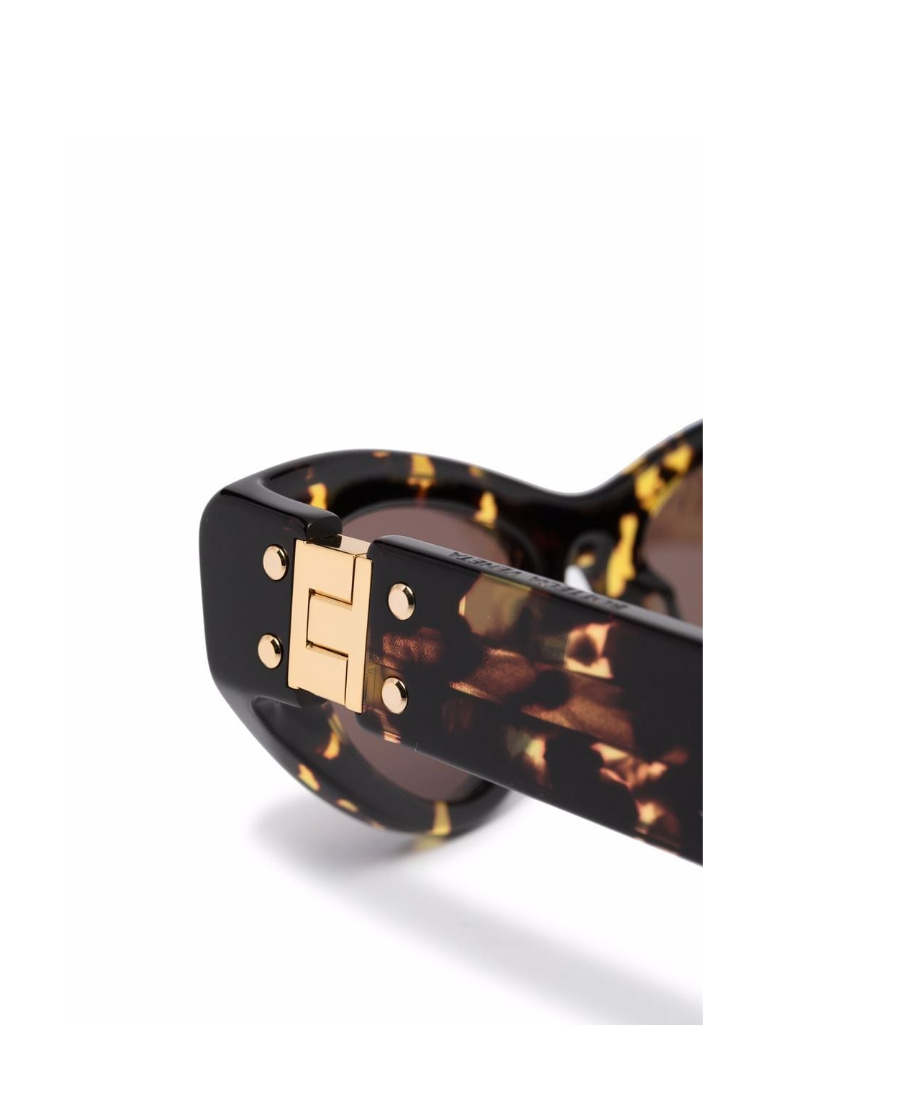 Shop Bottega Veneta Angle Cat-eye Sunglasses In Black
