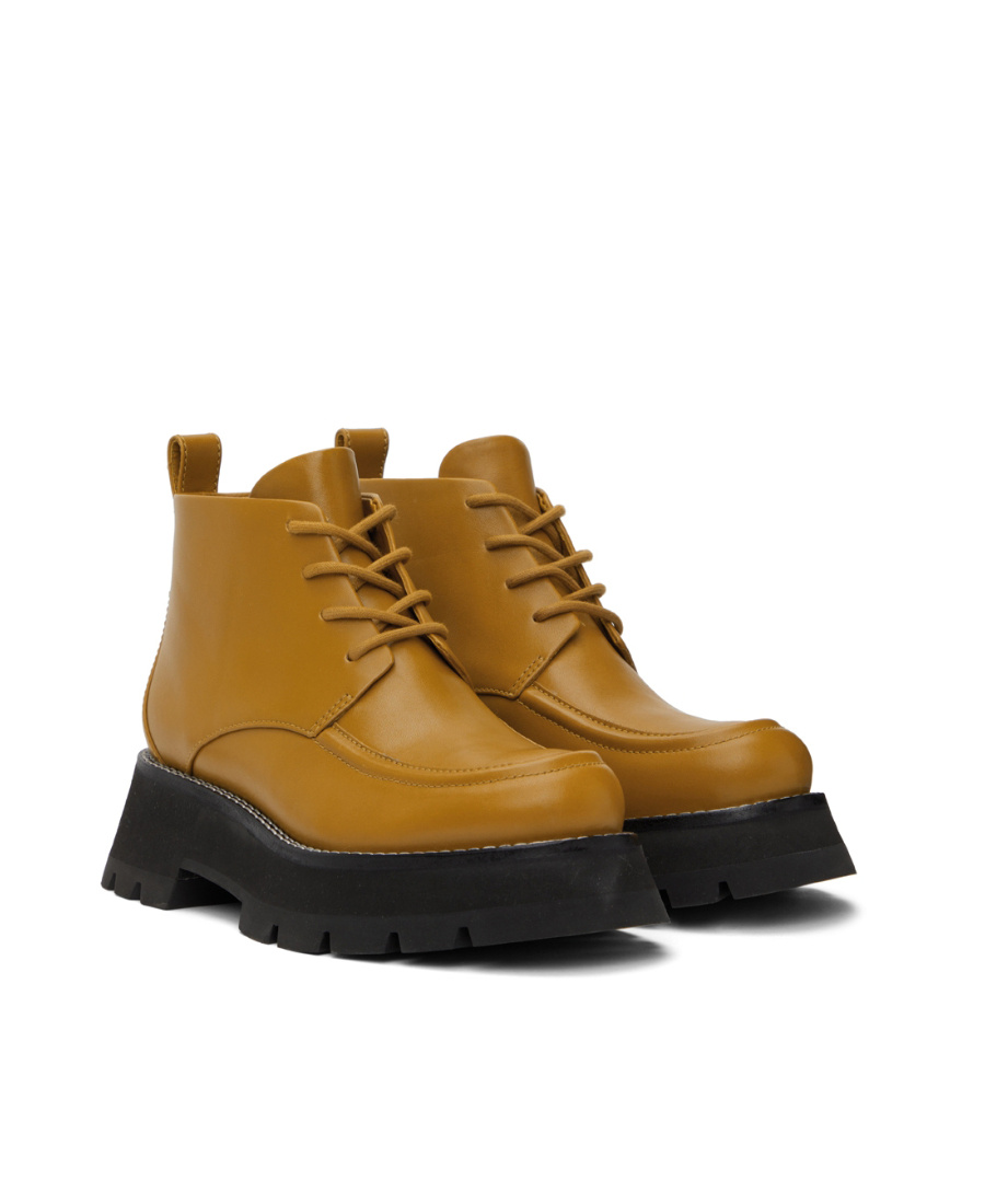 3.1 Phillip Lim Kate Lace-up Ankle Combat Boots In Brown