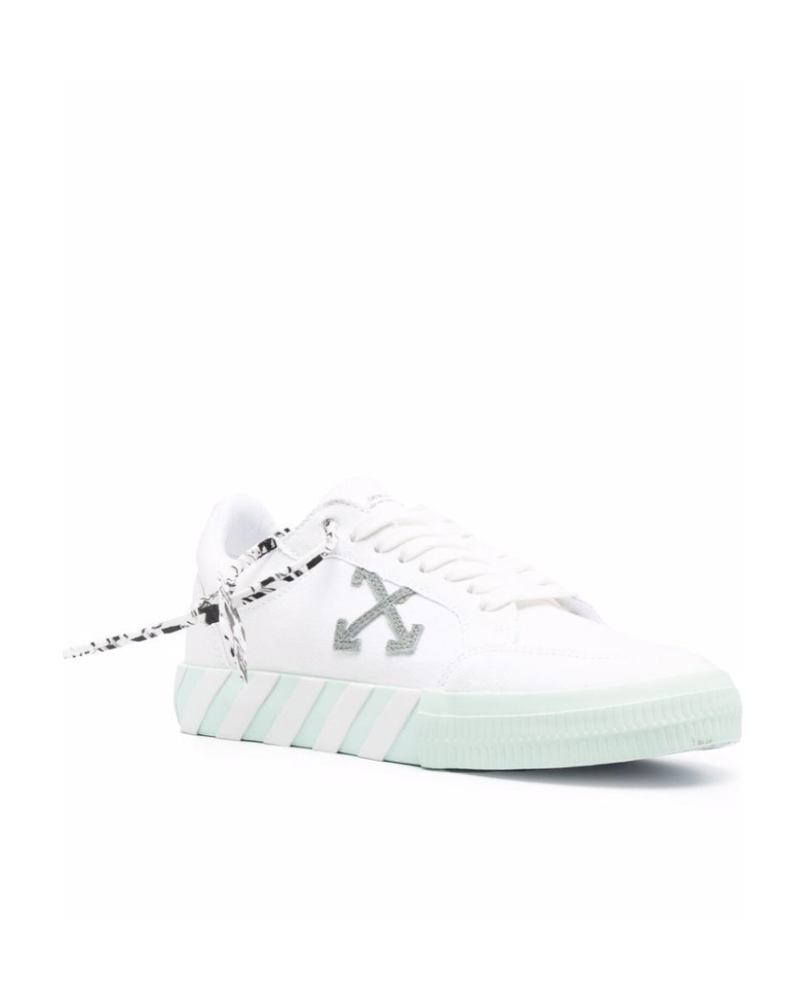 Off-white Low Vulcanized Eco Canvas Sneakers In White