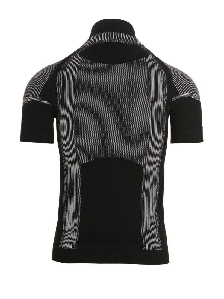 Misbhv Zip-up Performance T-shirt In Black