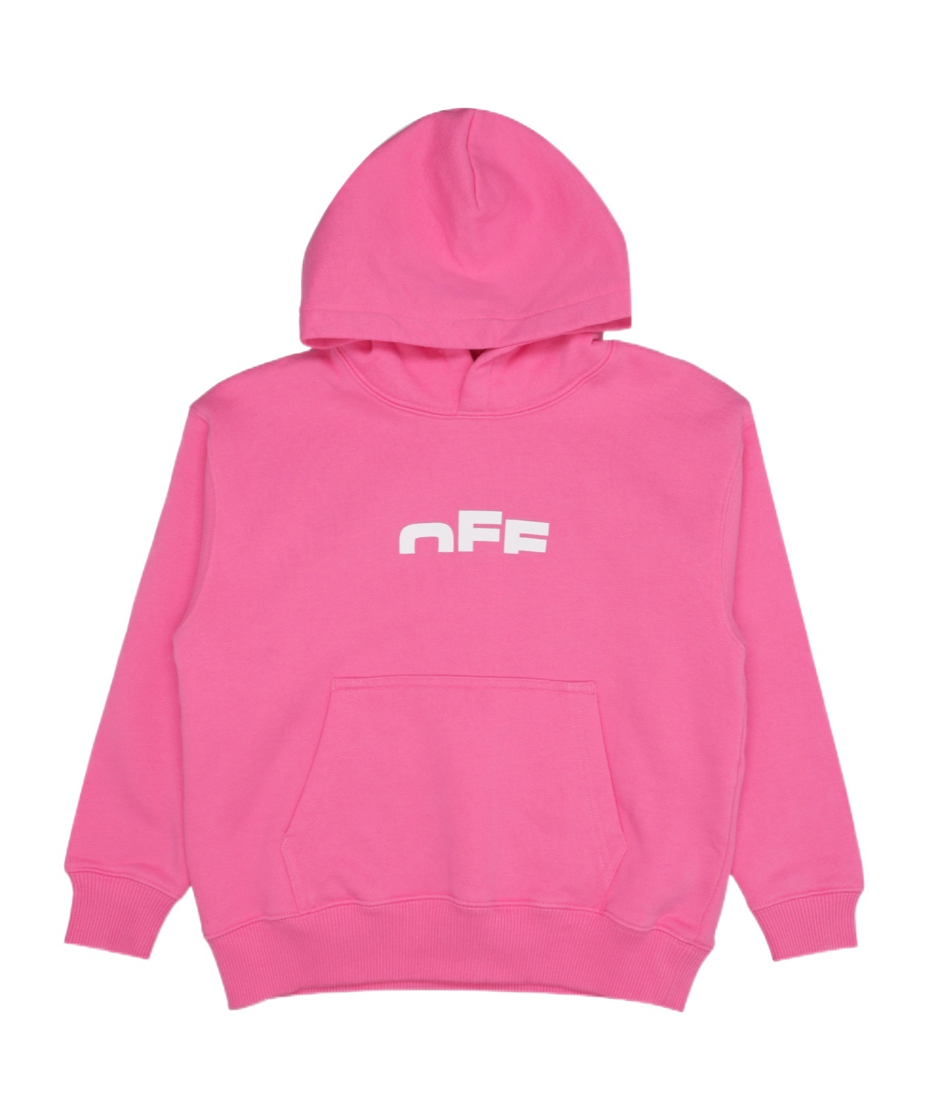 Off-white Kids' Logo-print Hoodie In Pink