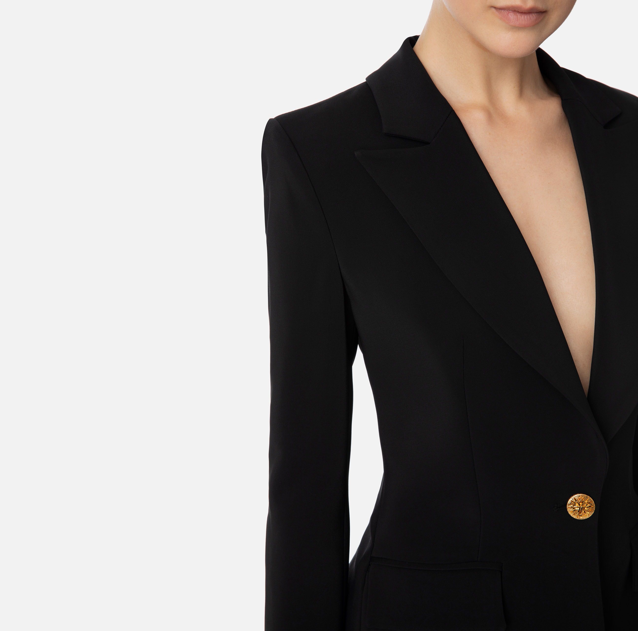 ELISABETTA FRANCHI LONG SLEEVED SUIT JACKET