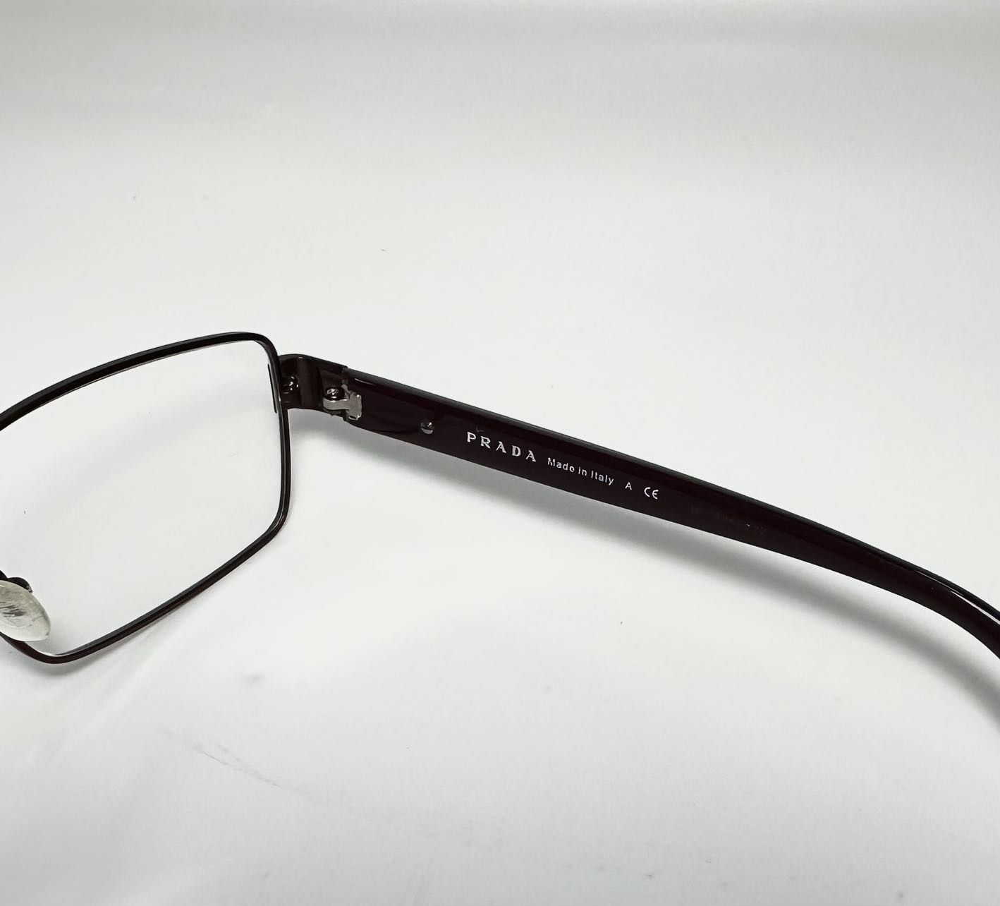 Prada Logo Flat Mirror In White