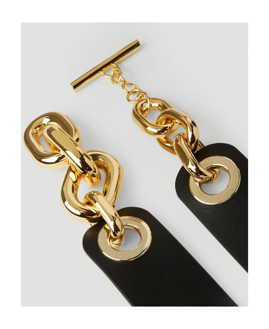 Rabanne Xl Chain-link Belt In Nude