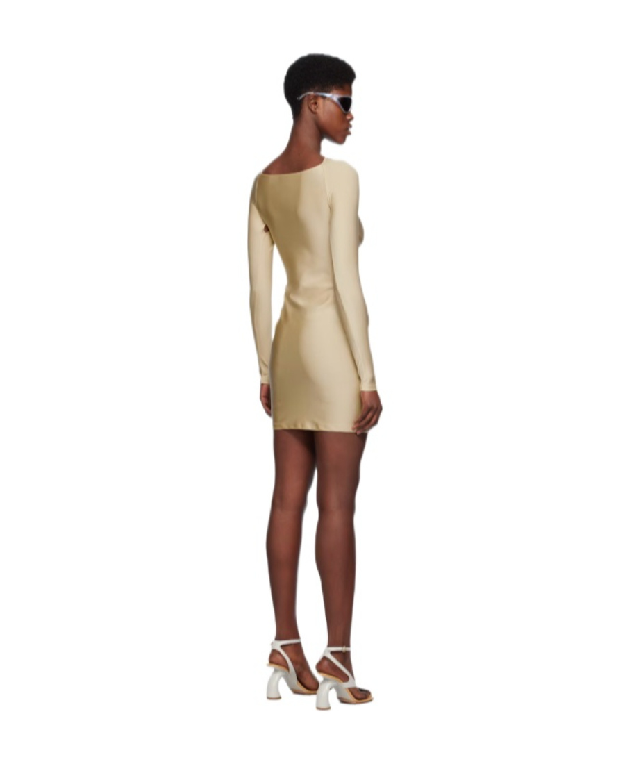 Coperni Women Twisted Cut-out Mini Dress In Nude