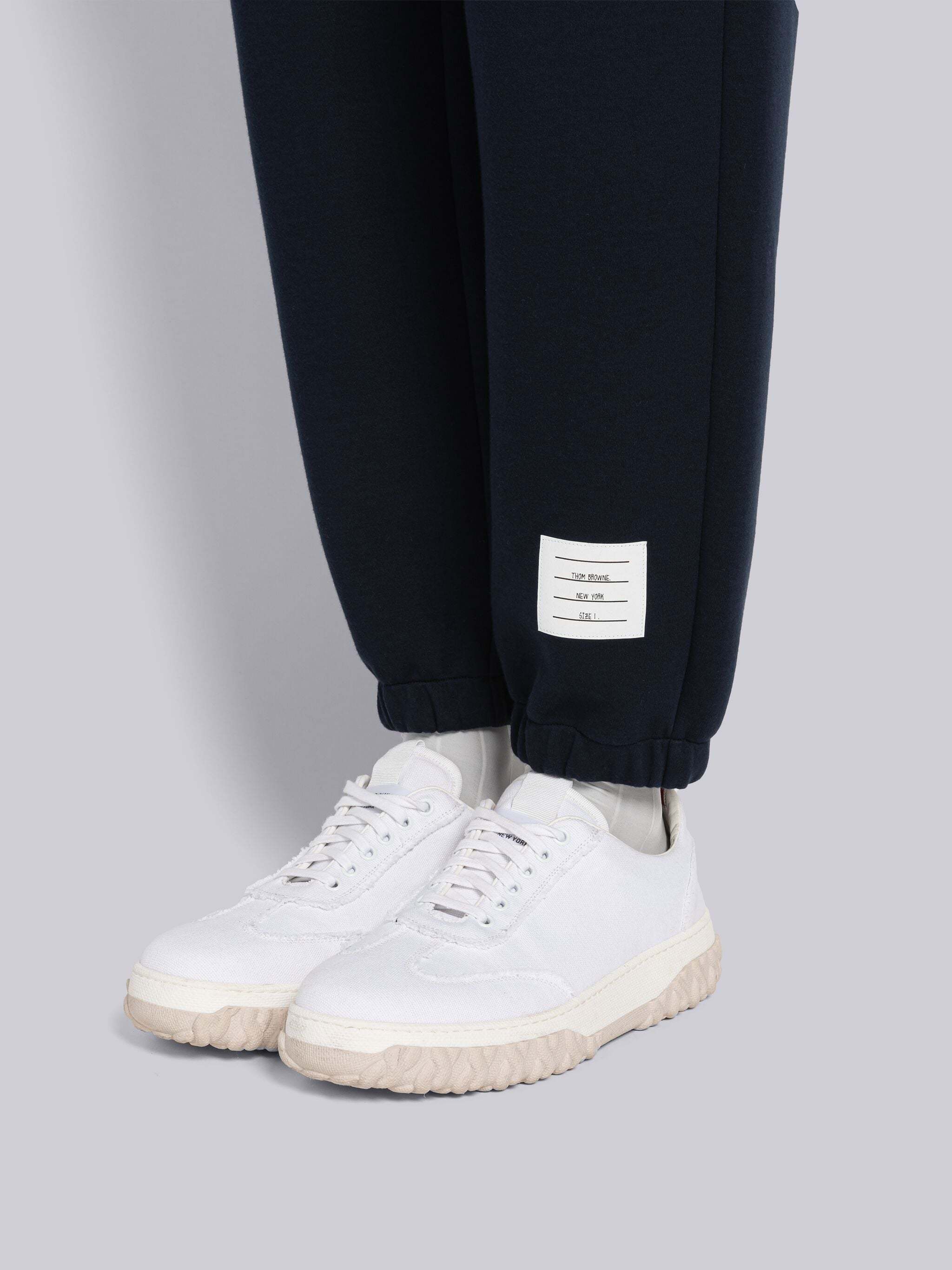 Thom Browne Straight-leg Technical-cotton Track Pants In Black