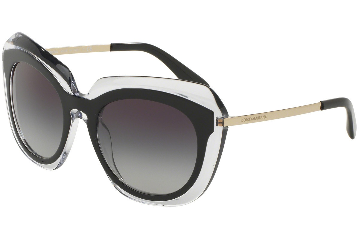 Dolce & Gabbana Logo Sunglasses In Black