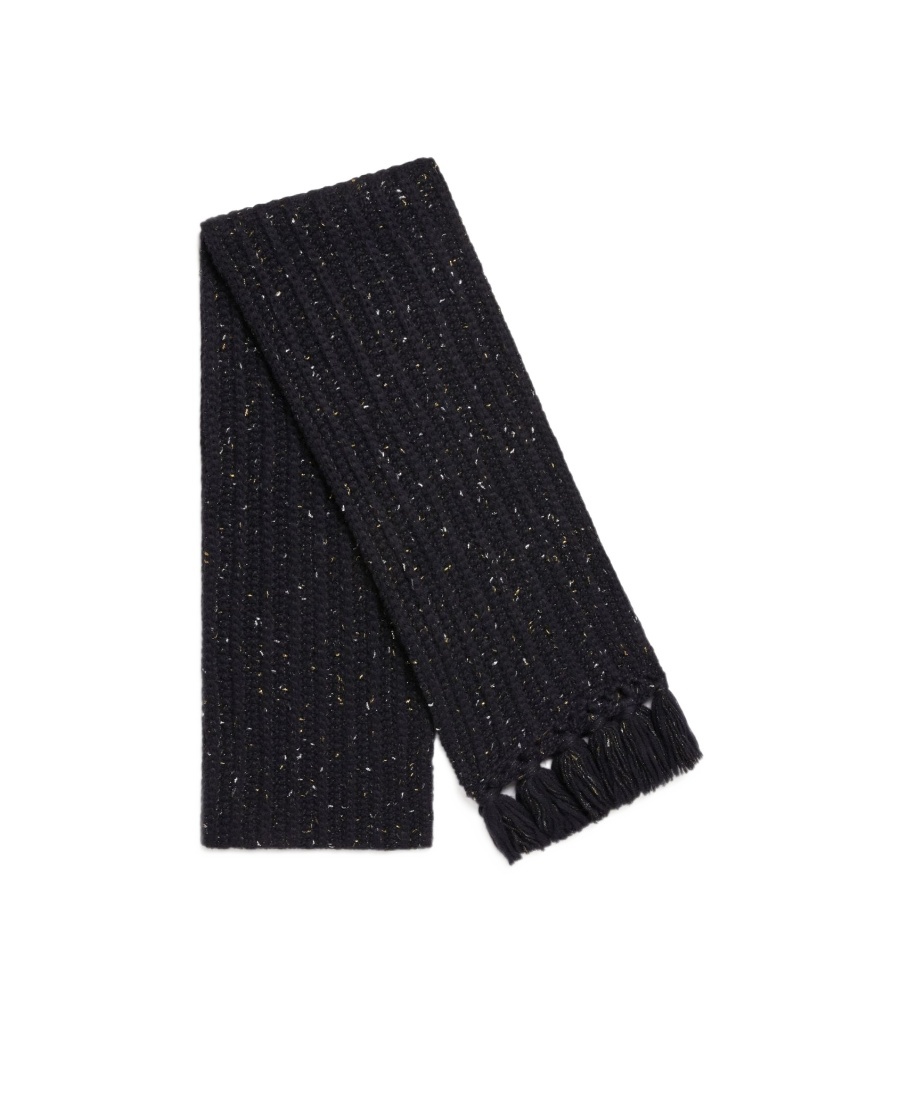 Alanui Astral Fringed Scarf In Black