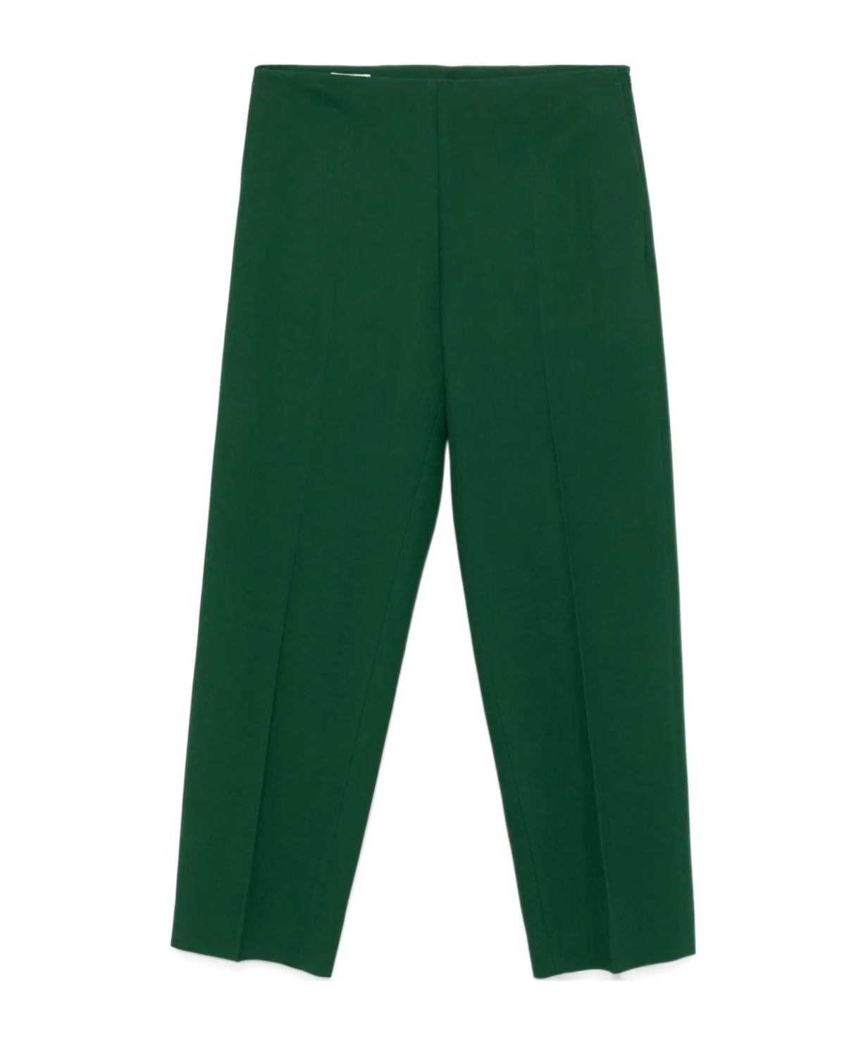 Dries Van Noten Front Pleated Casual Pants In Green