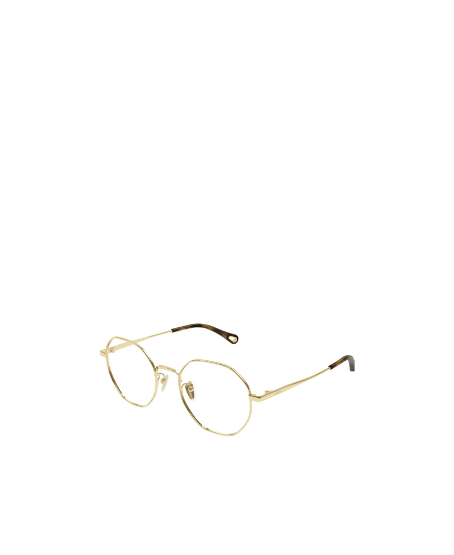 Chloé Tortoiseshell-effect Geometric-frame Glasses In Nude