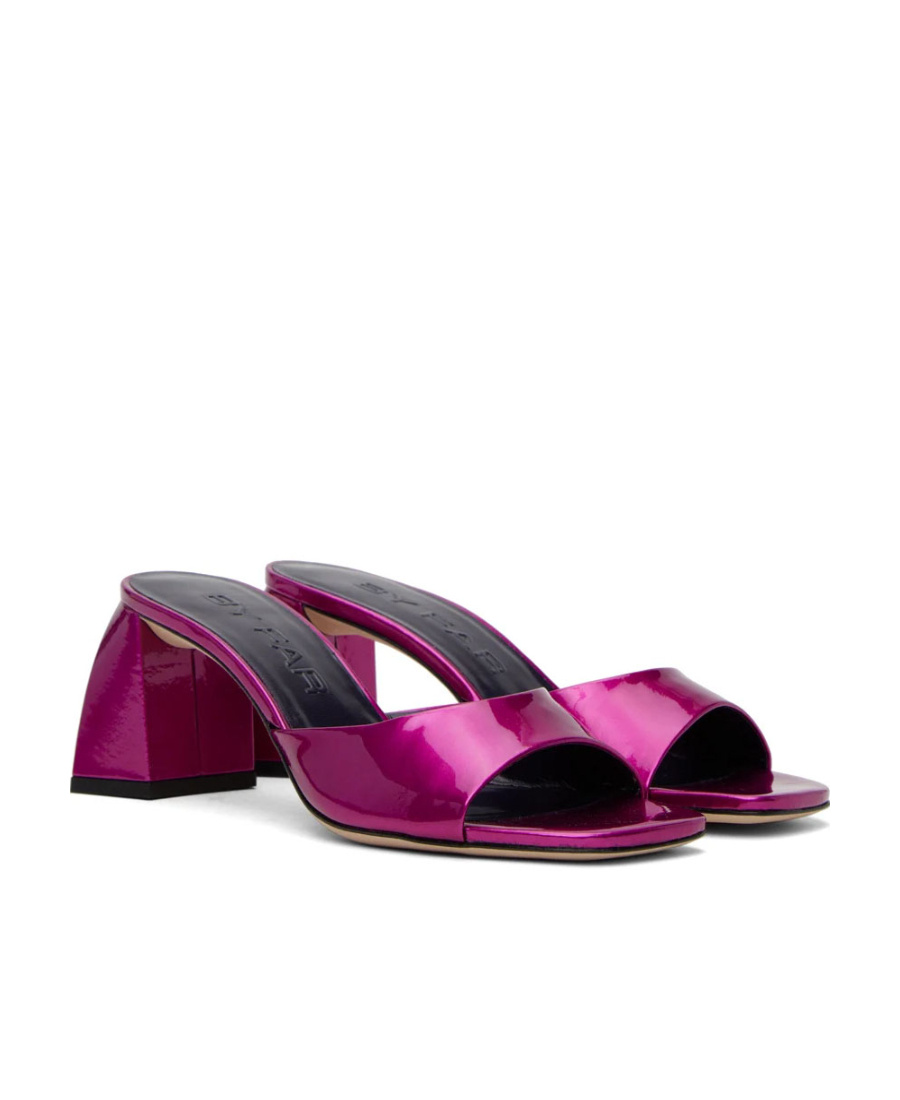 By Far Romy Open Toe High Heeled Sandals In Purple