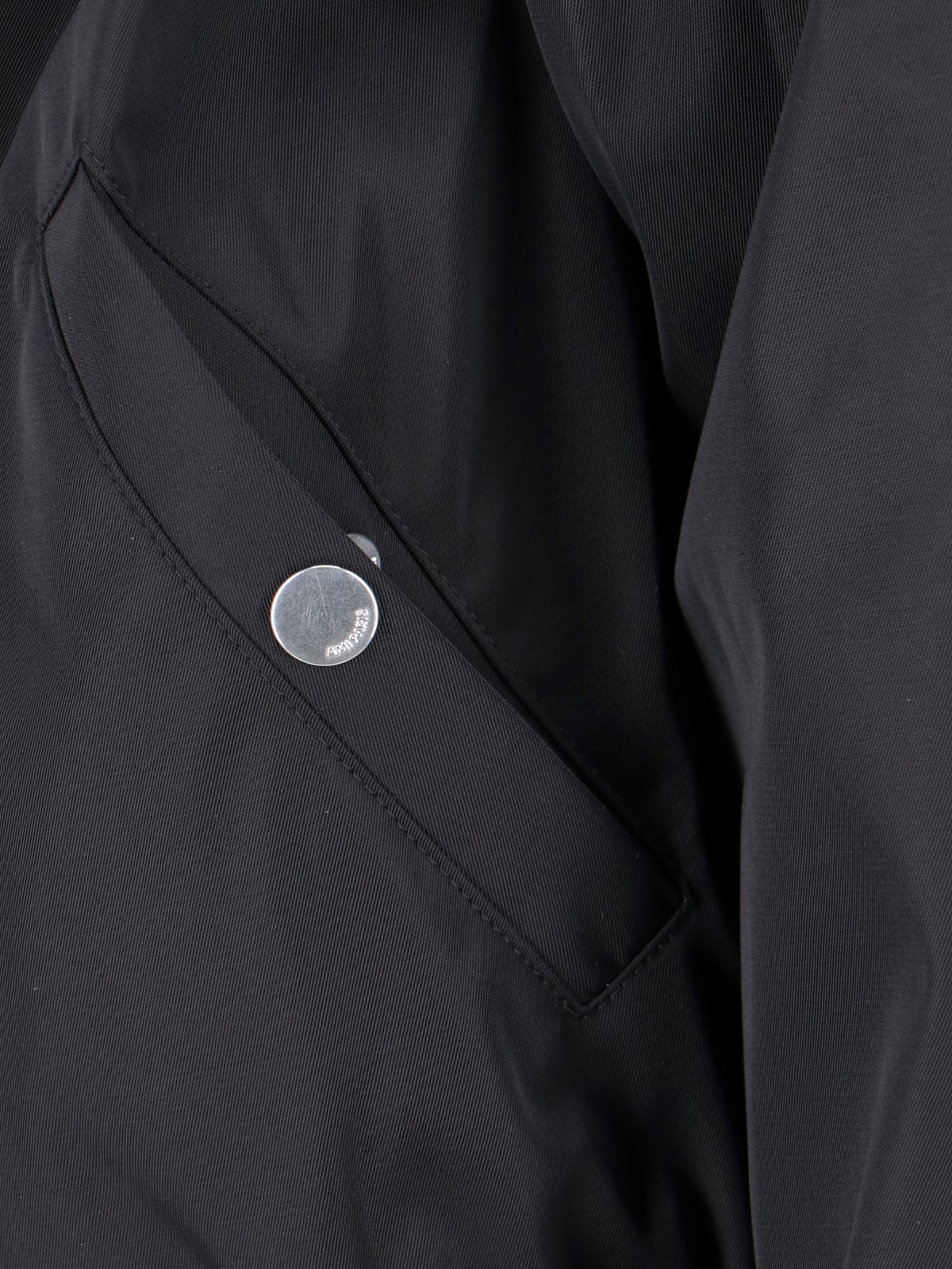 Ami Alexandre Mattiussi Ami Paris Long-sleeved Zipped Jacket In Black