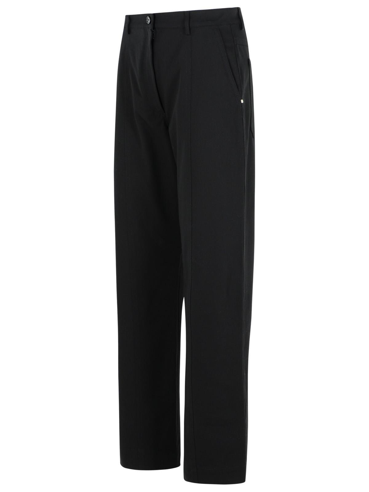 Sportmax Belt-loop Casual Pants In Black