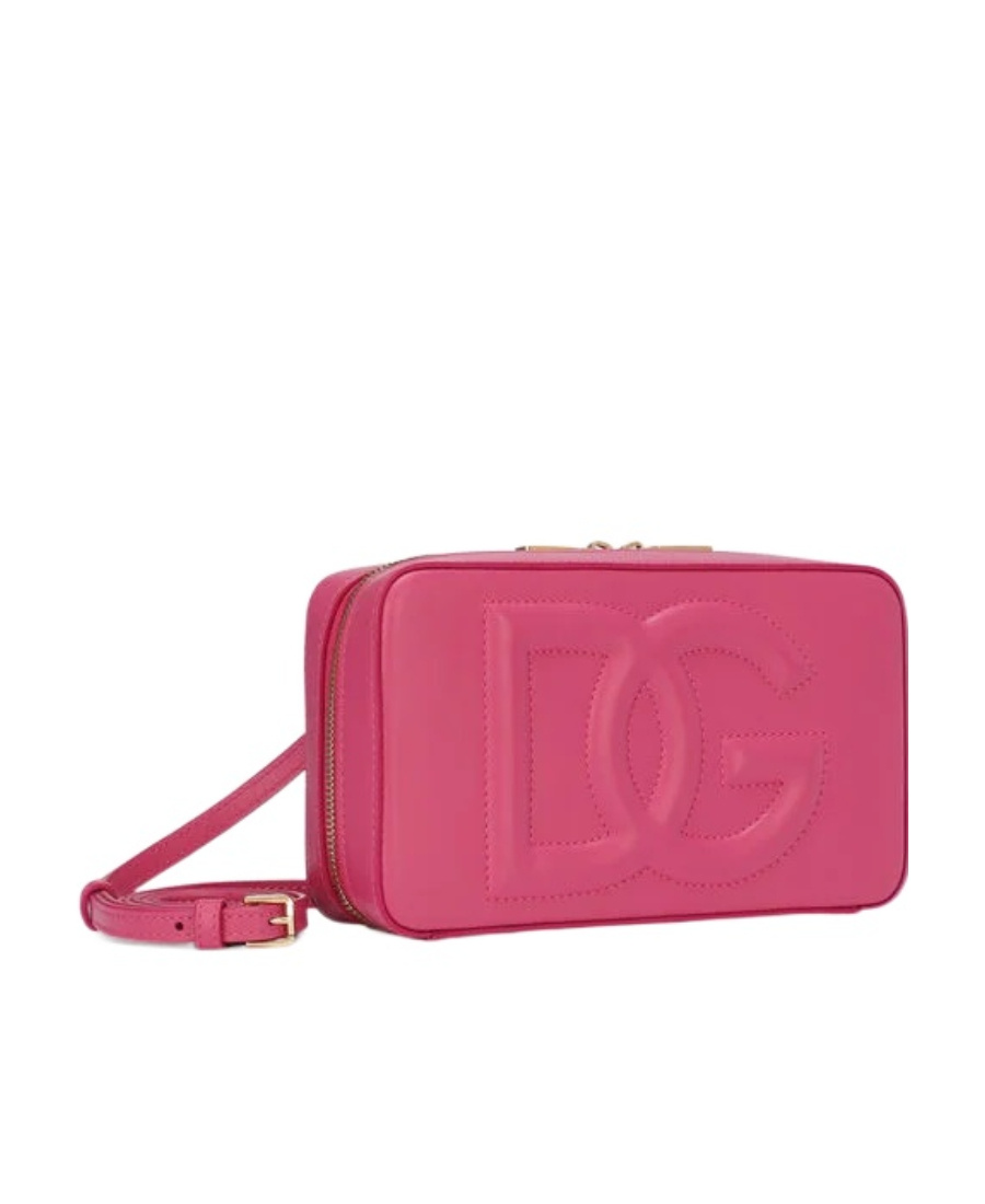 Dolce & Gabbana Embossed-logo Cross-body Bag In Red