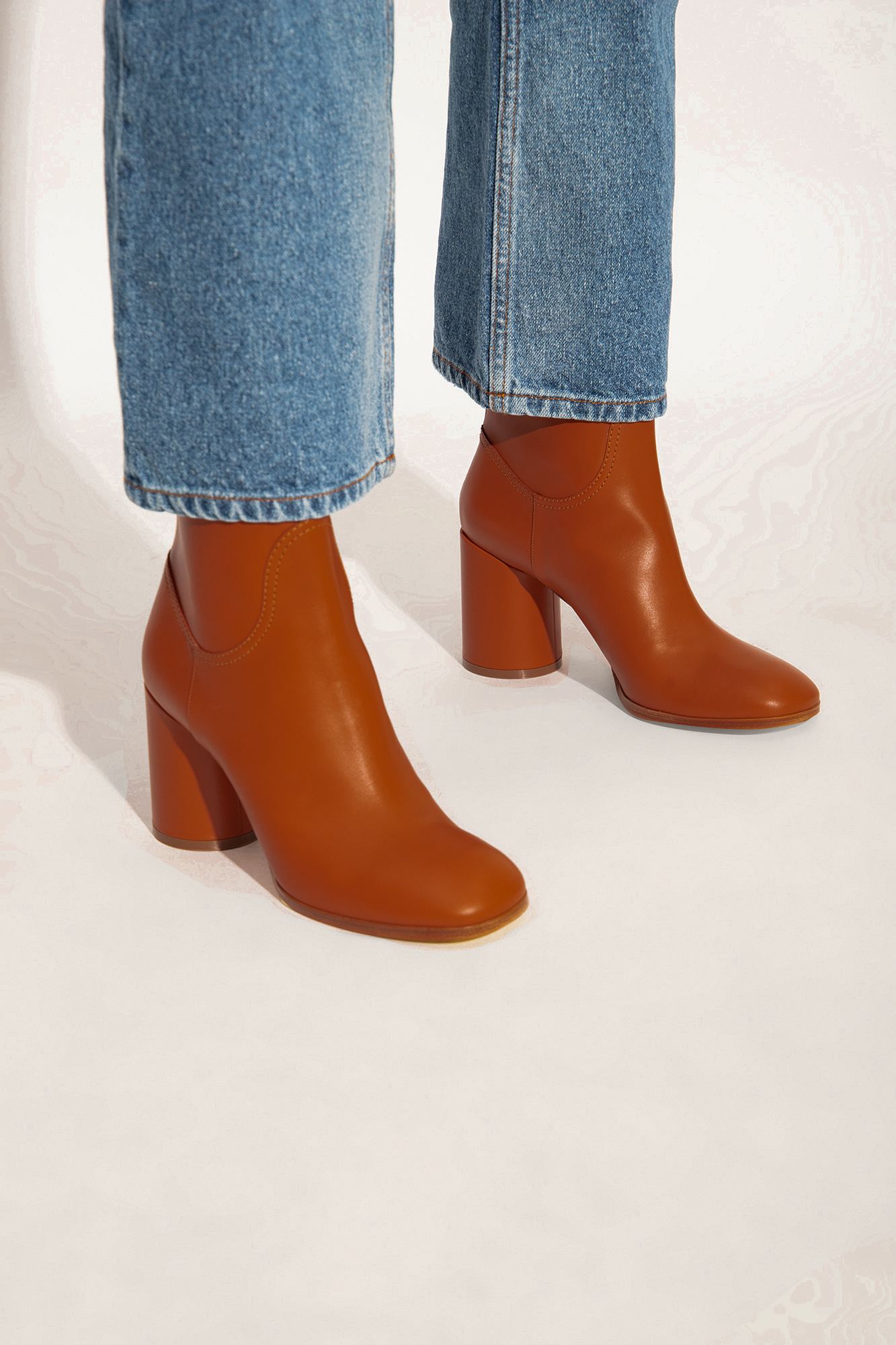 Casadei Cleo 80mm Leather Boots