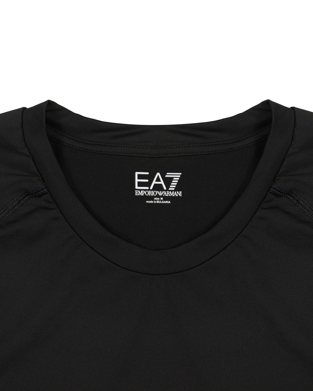 Ea7 Logo Printed T-shirt In Black
