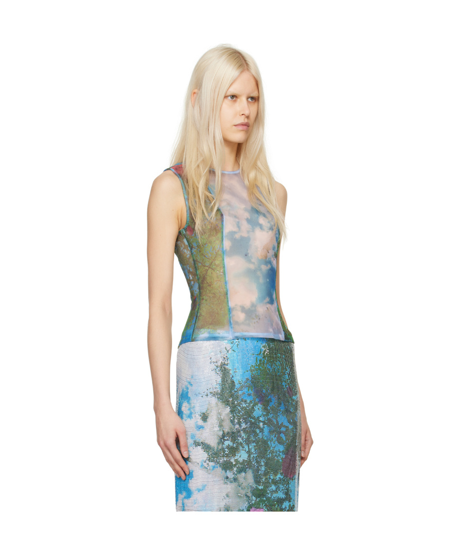 Christopher Esber Lucid Viva Sleeveless Vest In Blue