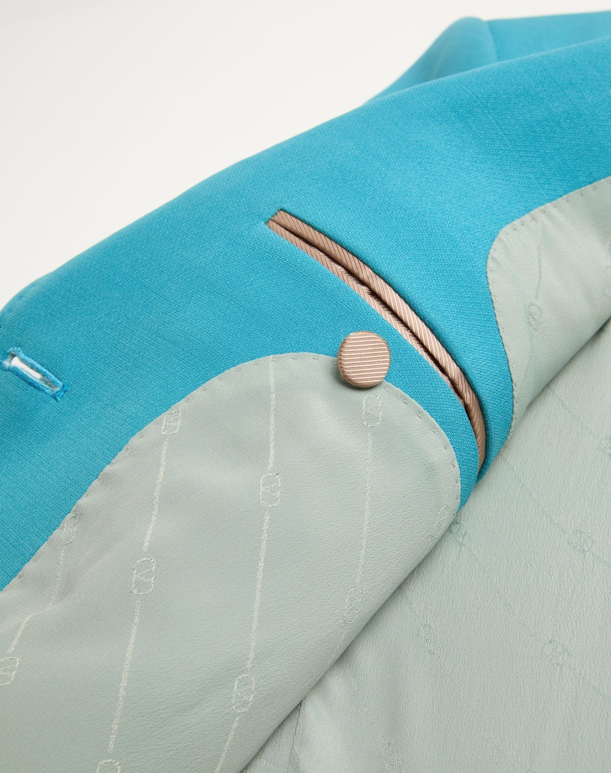 Valentino Turquoise Blazer 2 Buttons In Blue