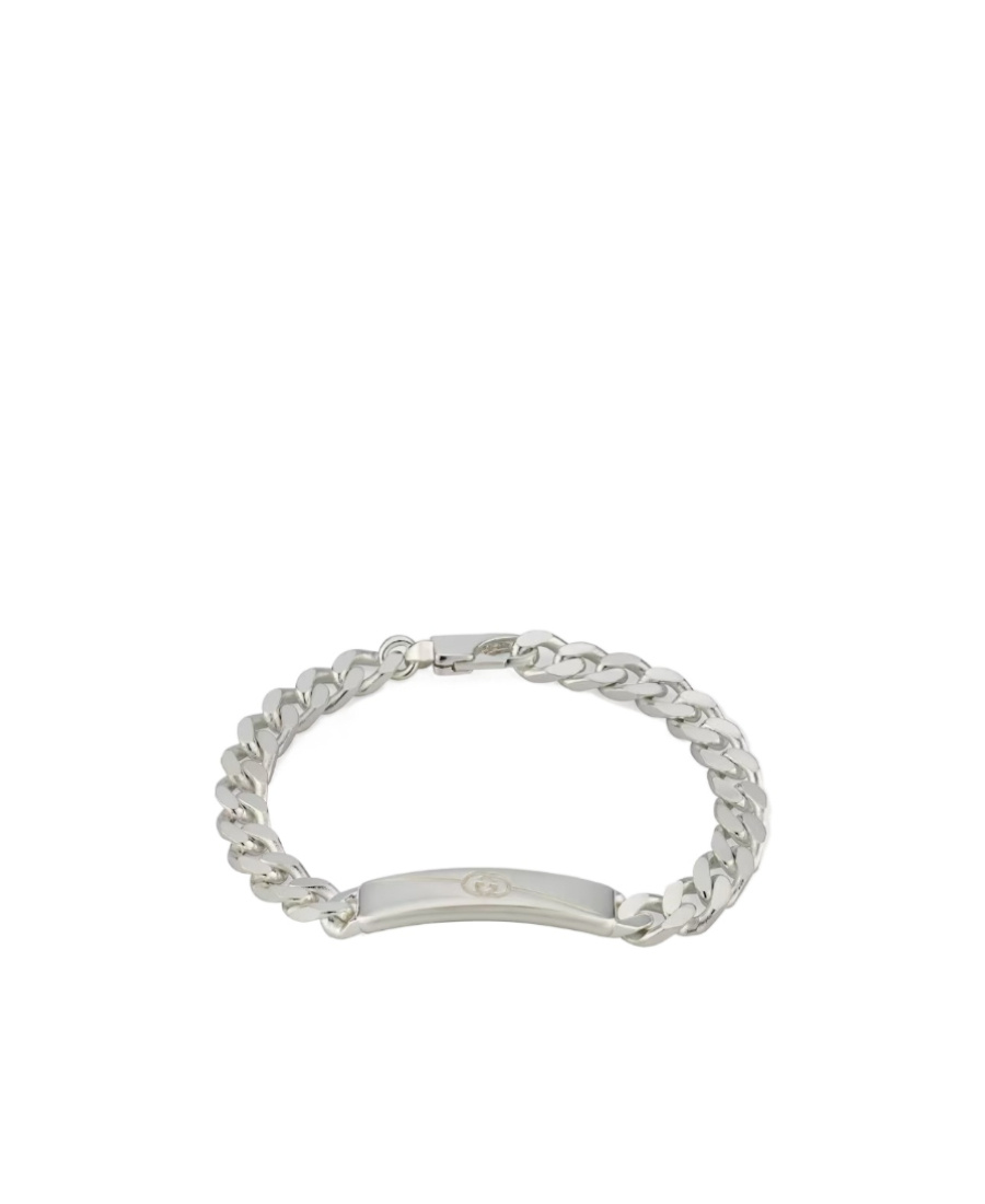 Gucci Diagonal Interlocking G Bracelet In Green