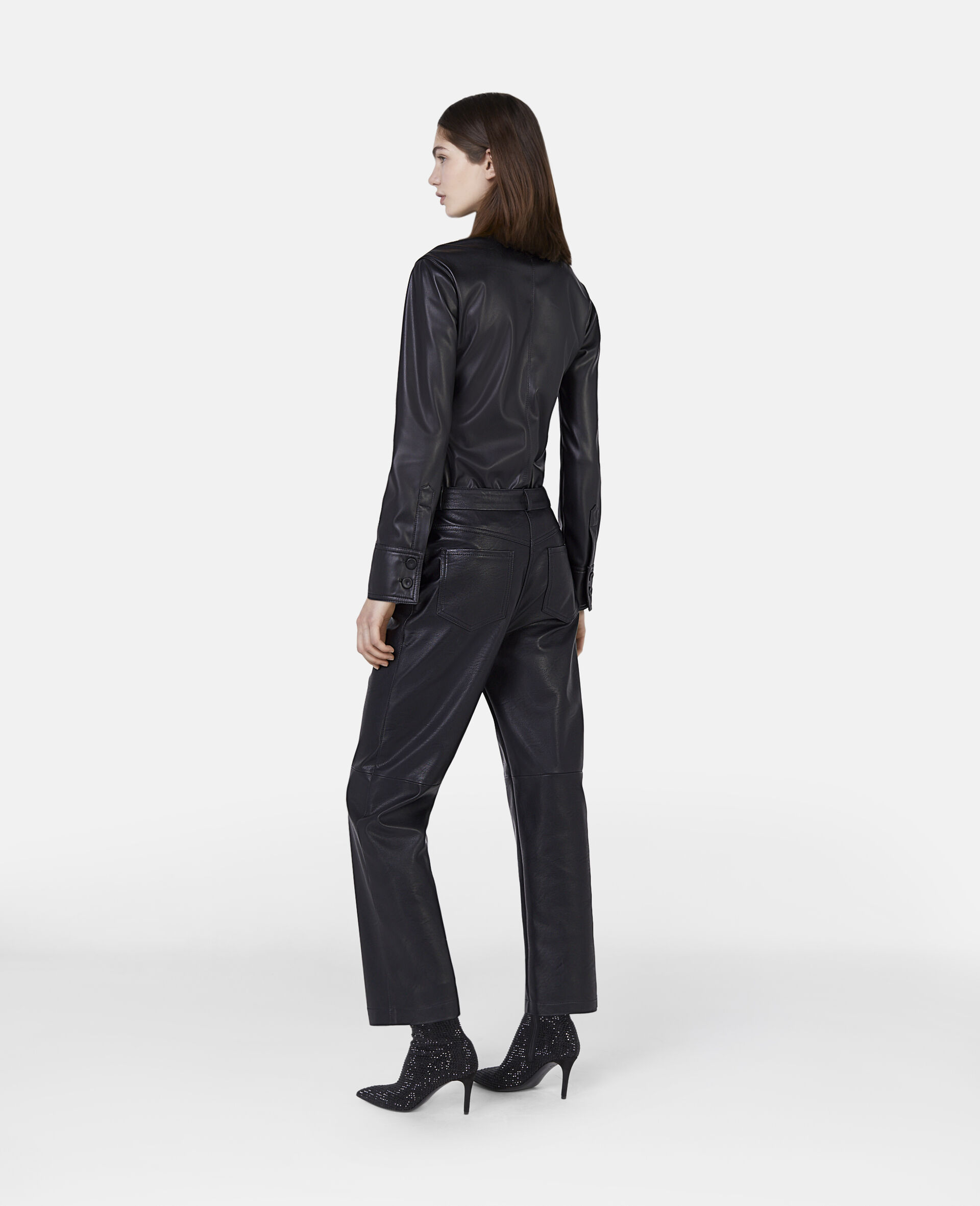 Stella Mccartney Alter Mat Long-sleeve Shirt In Black