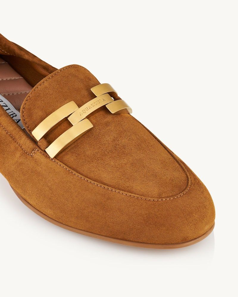 Aquazzura Brandi Loafers In Brown