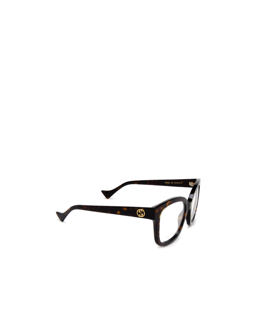 Gucci D-frame Tortoiseshell Optical Frame In Black