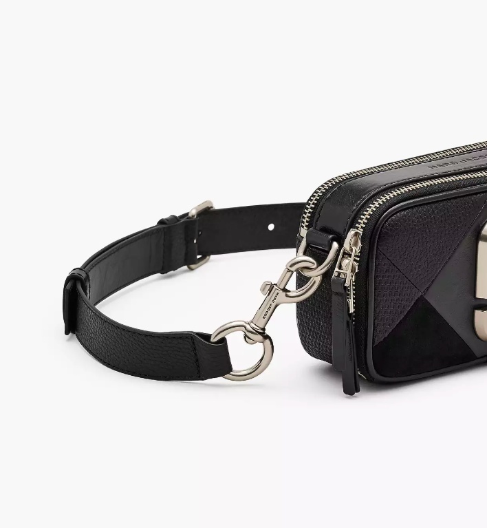 Marc Jacobs The Suede Patchwork Snapshot In Multi