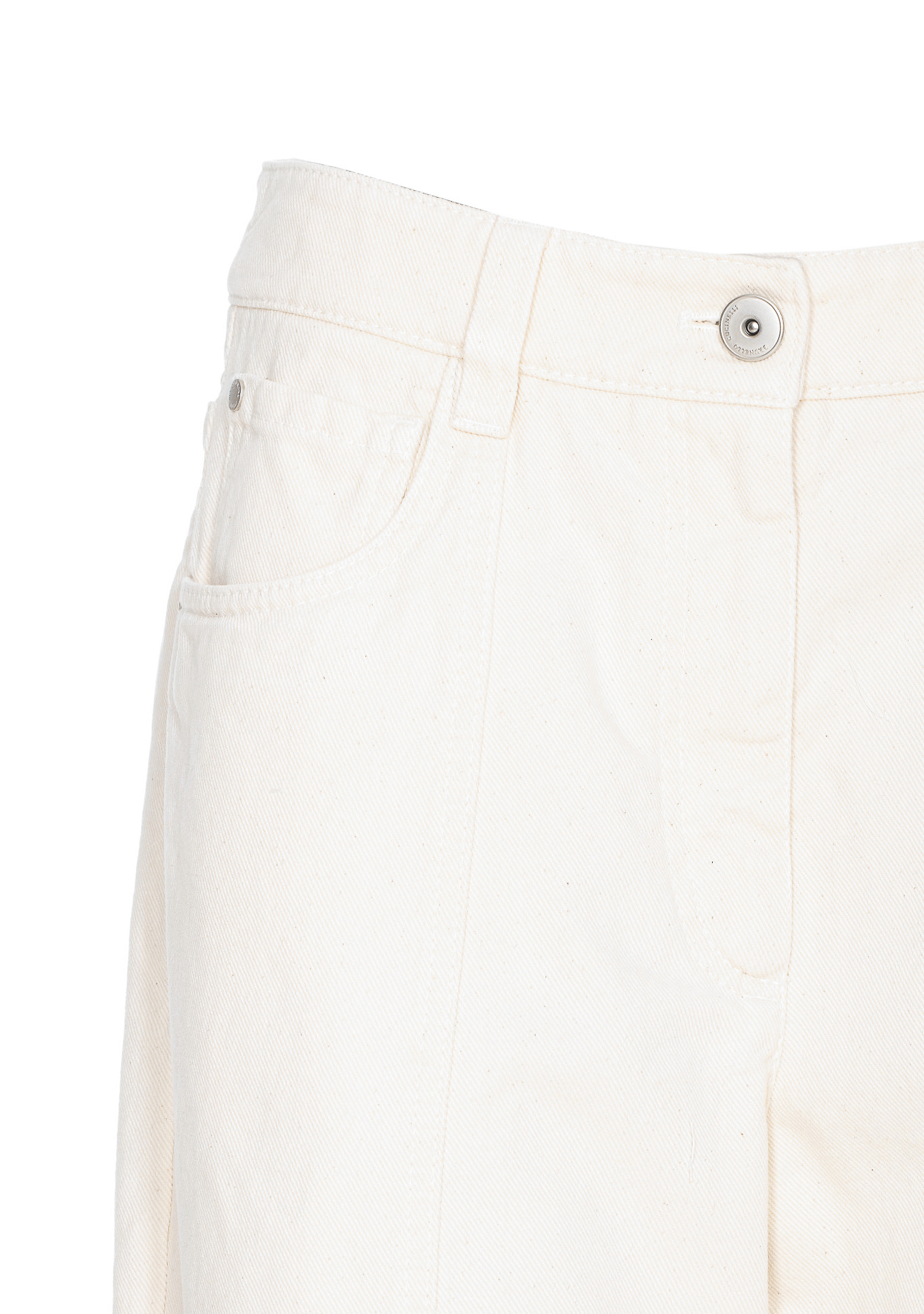 Brunello Cucinelli Cropped Trousers In White