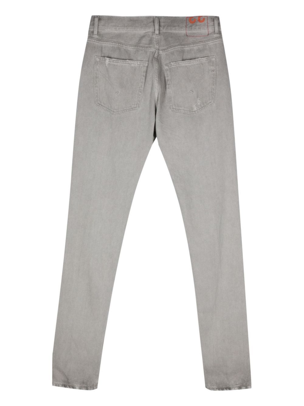 Dondup Dian Ripped Tapered Jeans In Gray