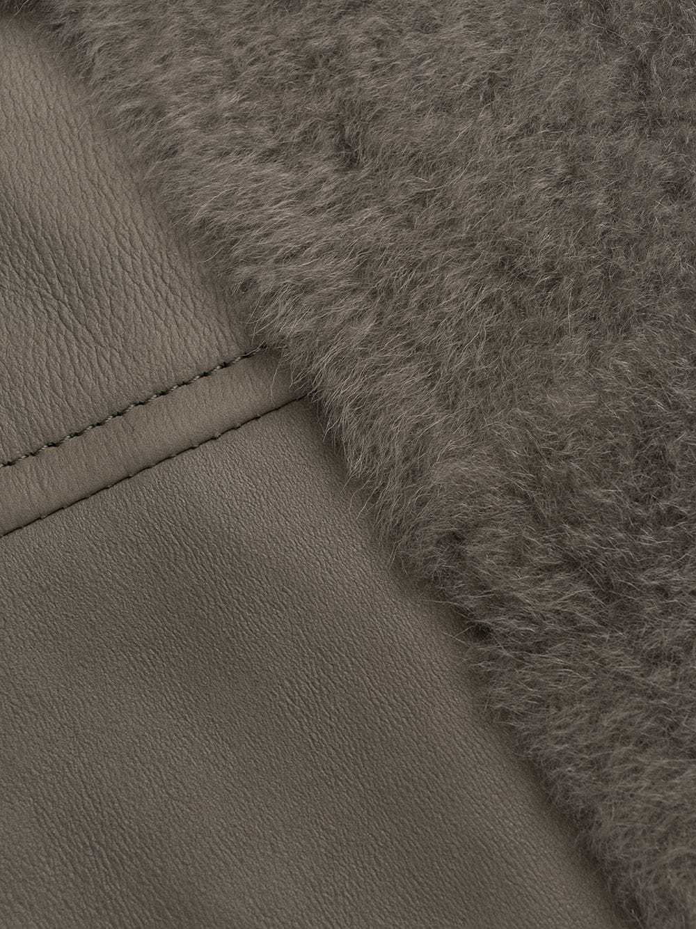YVES SALOMON LONG OVERCOAT WITH MEDIUM TEXTURE