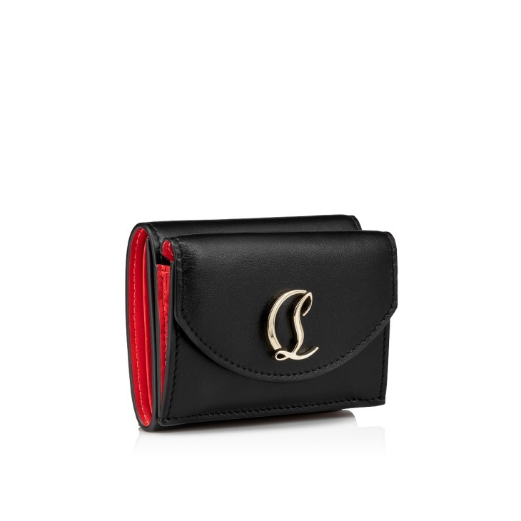 Christian Louboutin Loubi54 Mini Wallet In Black