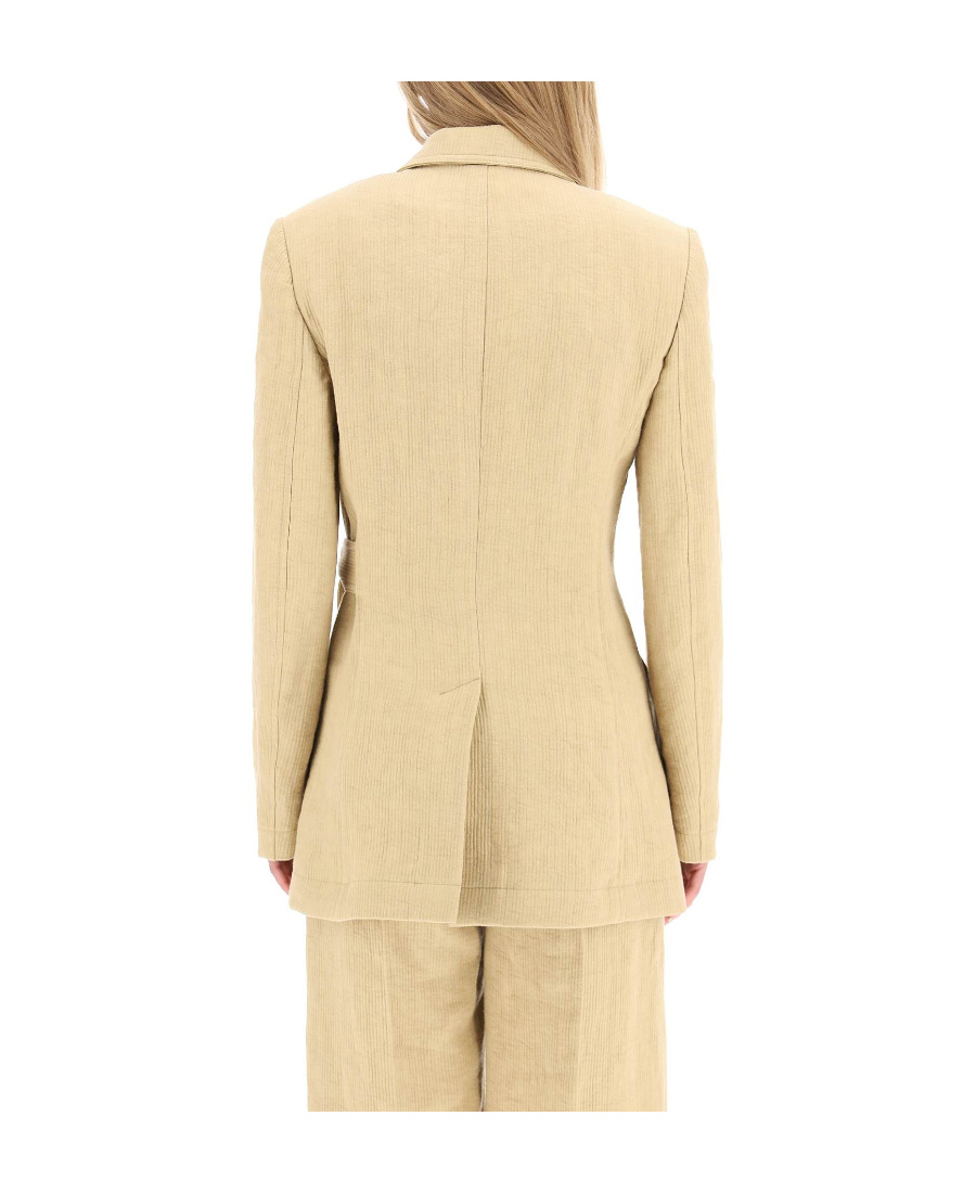 Chloé Side-tie Single-breasted Jacket In Nude