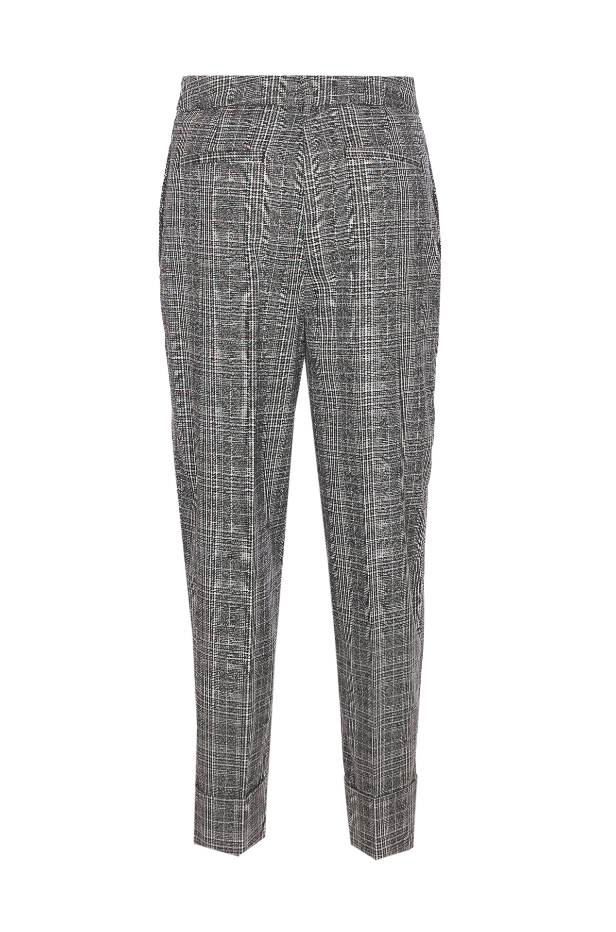 Liu •jo Plaid Casual Pants In Gray