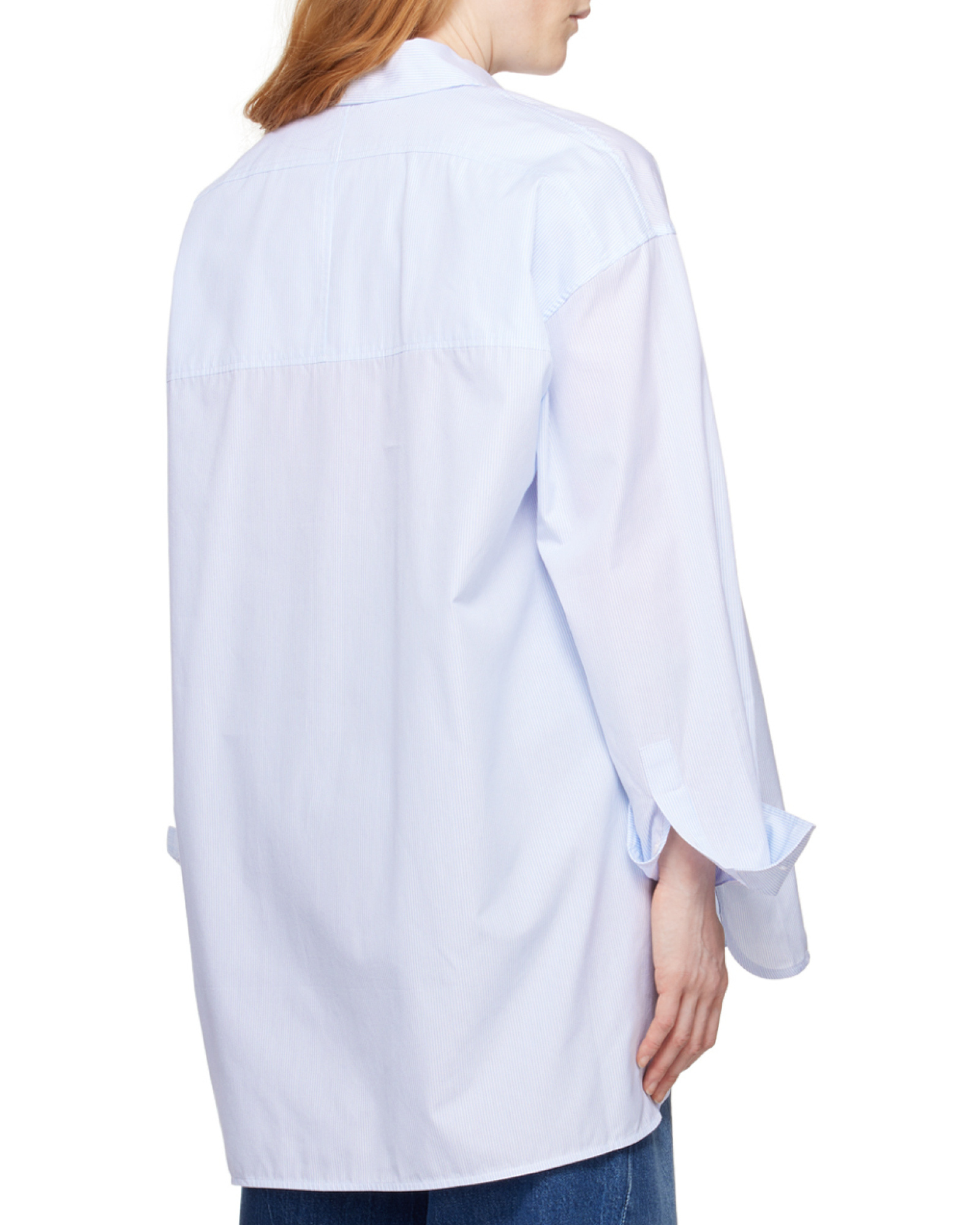 ANINE BING ANINE BING CHRISSY DROP SHOULDER STRIPED SHIRT