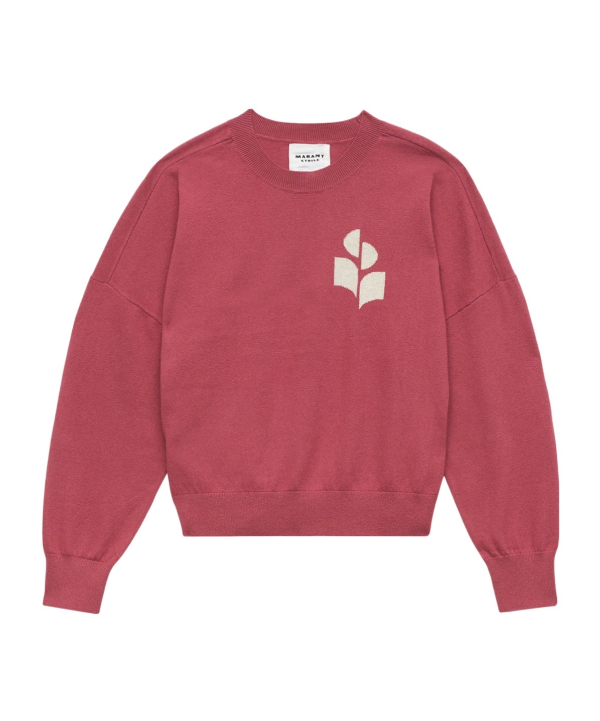 Isabel Marant Étoile Marisans Cotton And Wool Sweater With Logo In Pink