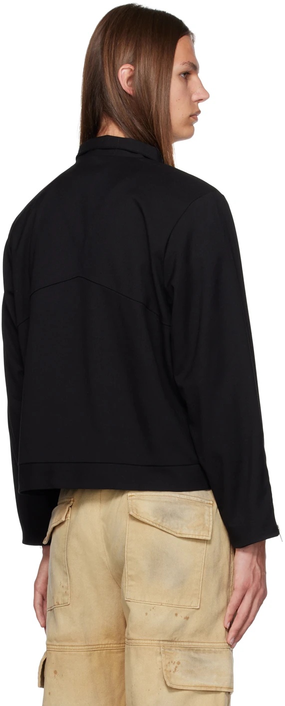 Rhude Jacket Zippered Pocket Stand Collar In Black