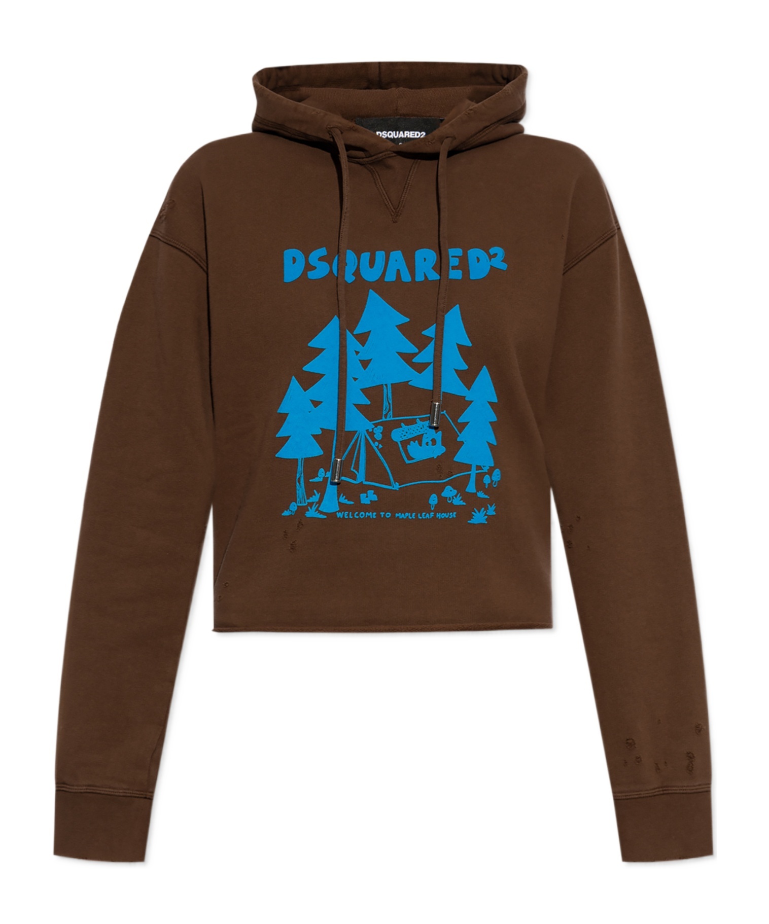 Dsquared2 Long-sleeved Sweater In Brown