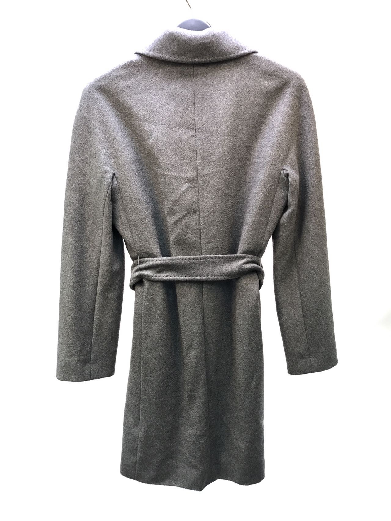 Max Mara Lace-up Coat In Black