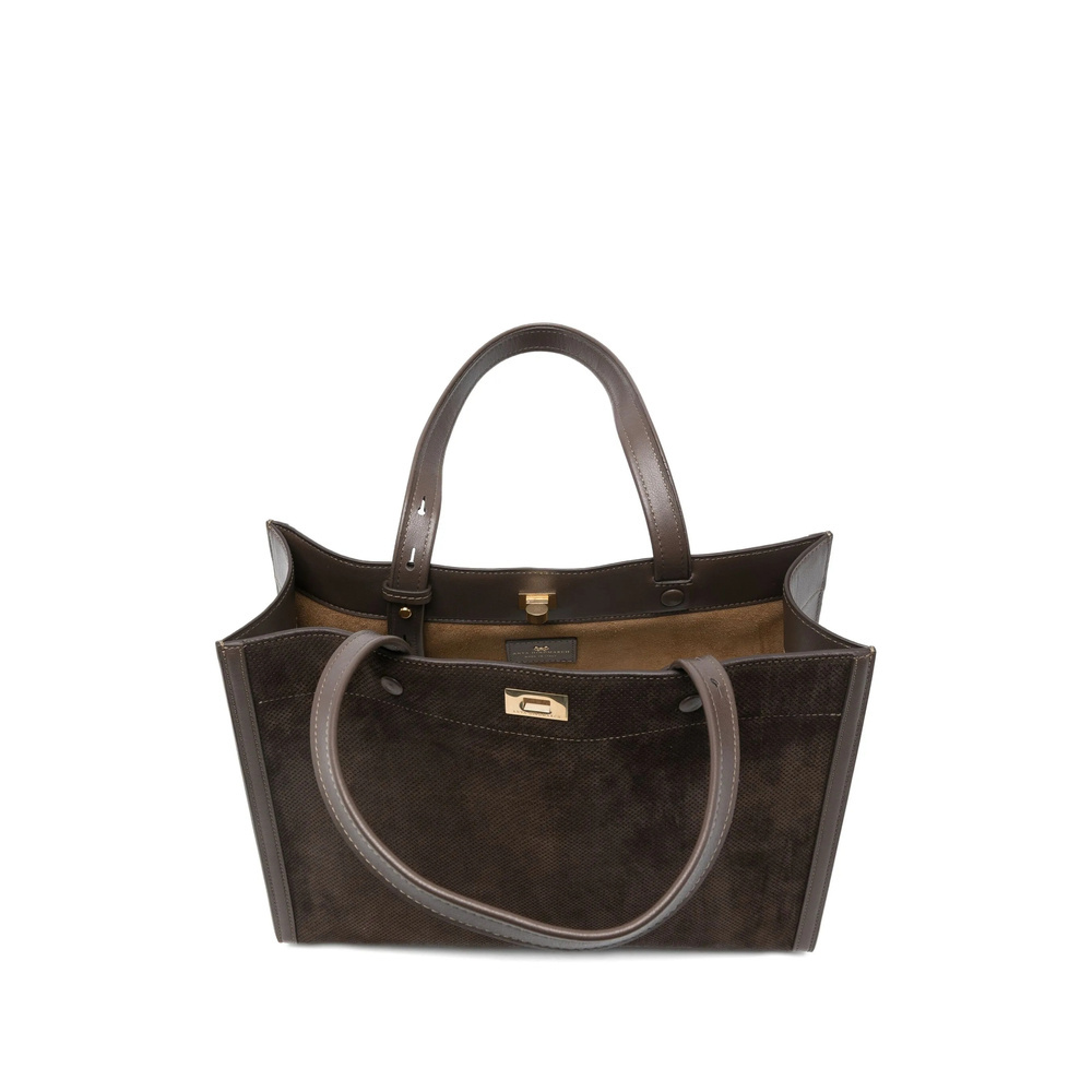 Anya Hindmarch Mortimer Panelled Tote Bag In Brown