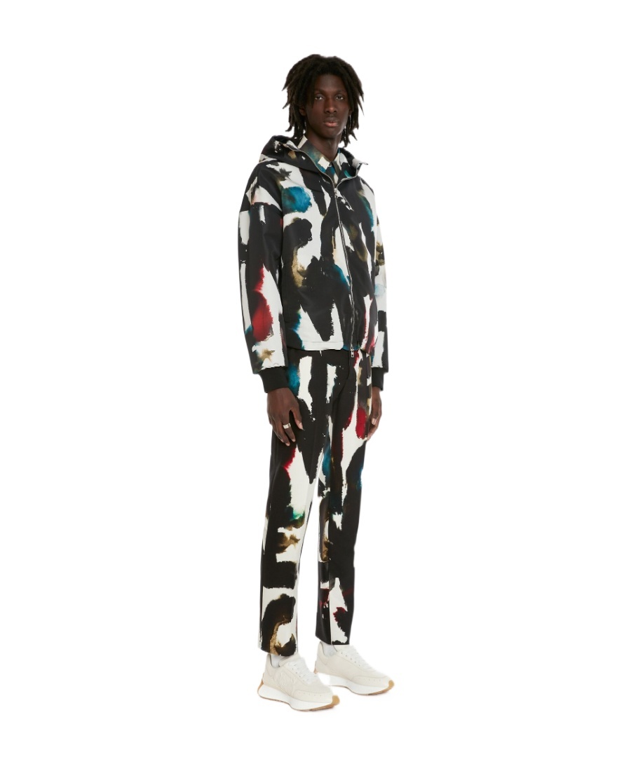 Alexander Mcqueen Alexander Mc Queen Windbreaker Jacket In Black