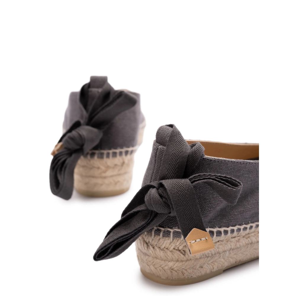 Shop Castaã±er Round Head Loafer Shoes In Black
