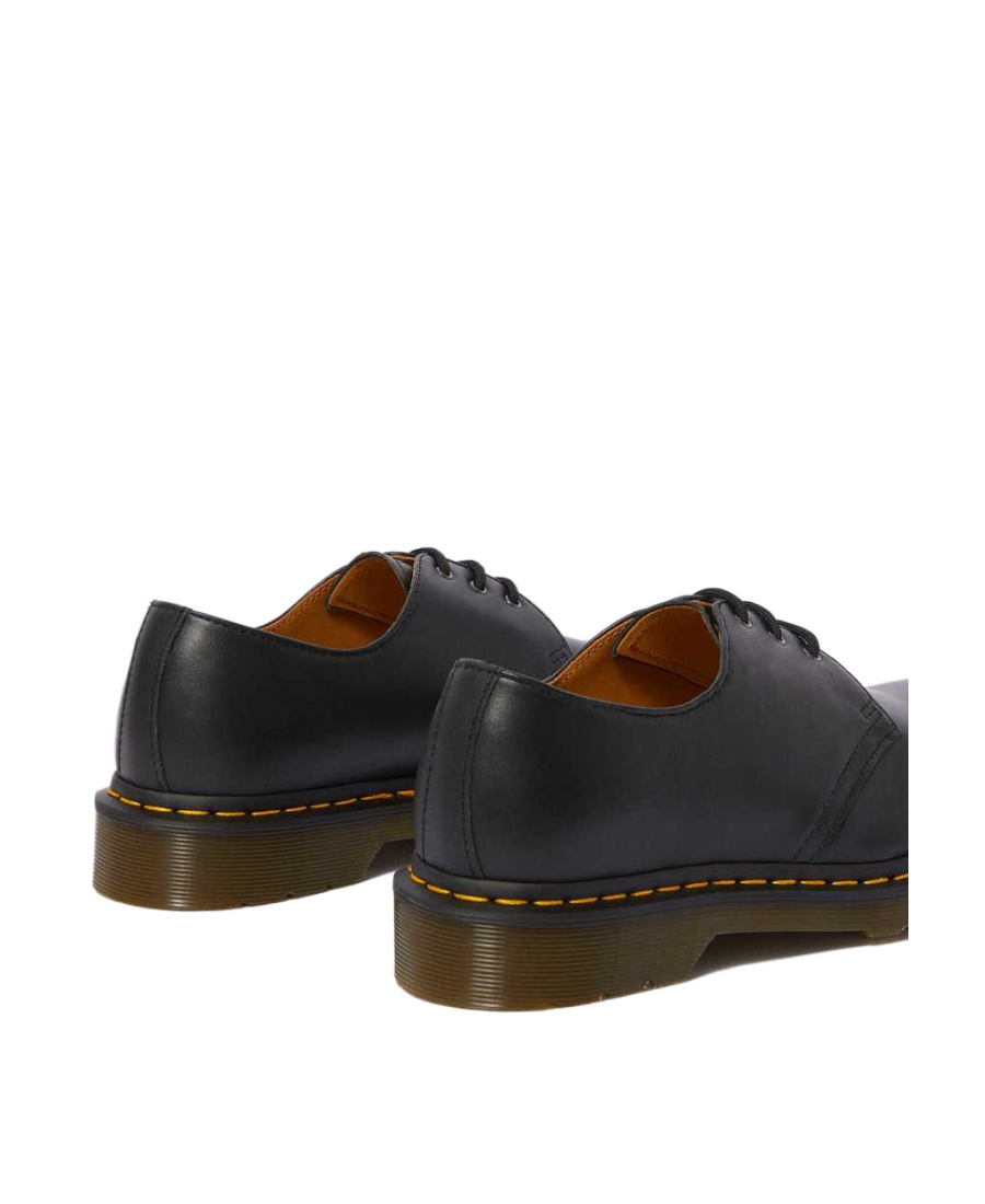 Dr. Martens Lace-up Leather Shoes Contrast Stitching In Black