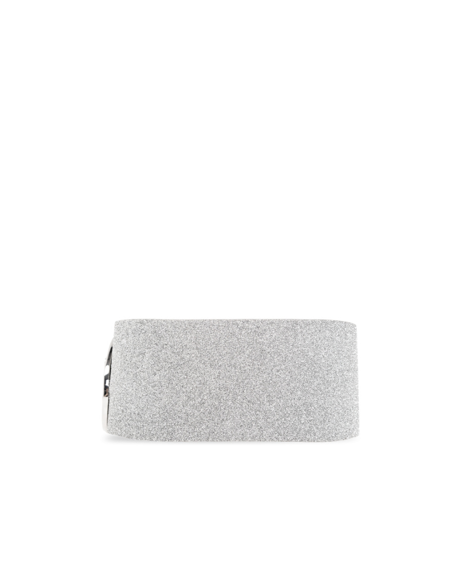 Diesel B-1dr 80 Glitter-embellished Wide Belt In White