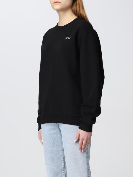 Off-white Logo-print Long-sleeve Sweatshirt In Black